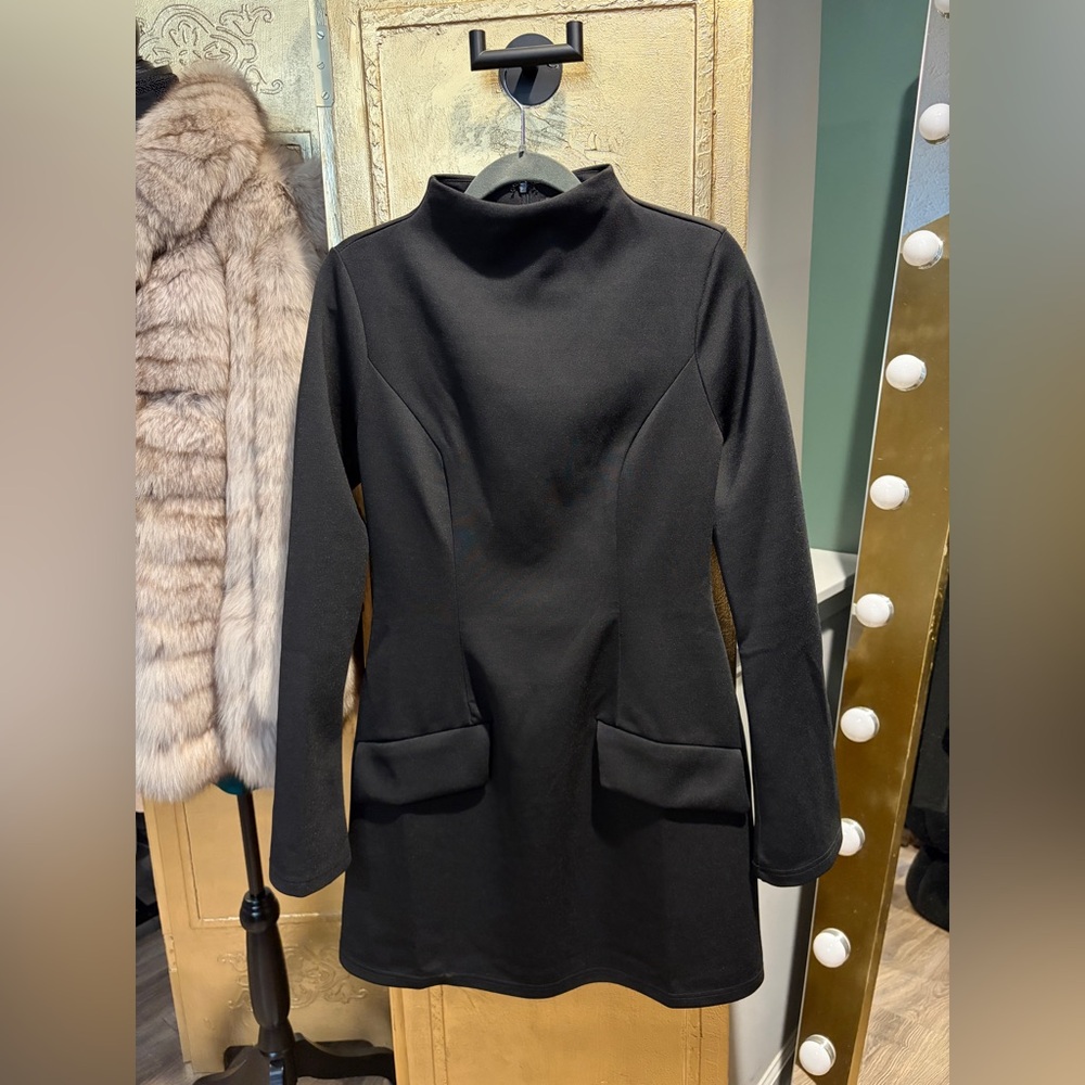 NWOT Chic Black Professional Quiet Luxe Dress Size M